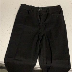 High waisted black skinny jeans